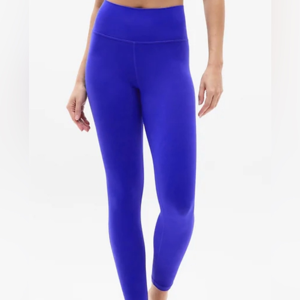 Athleta Varsity Blue Transcend High-Waist 7/8 Leggings - Picture 2 of 4
